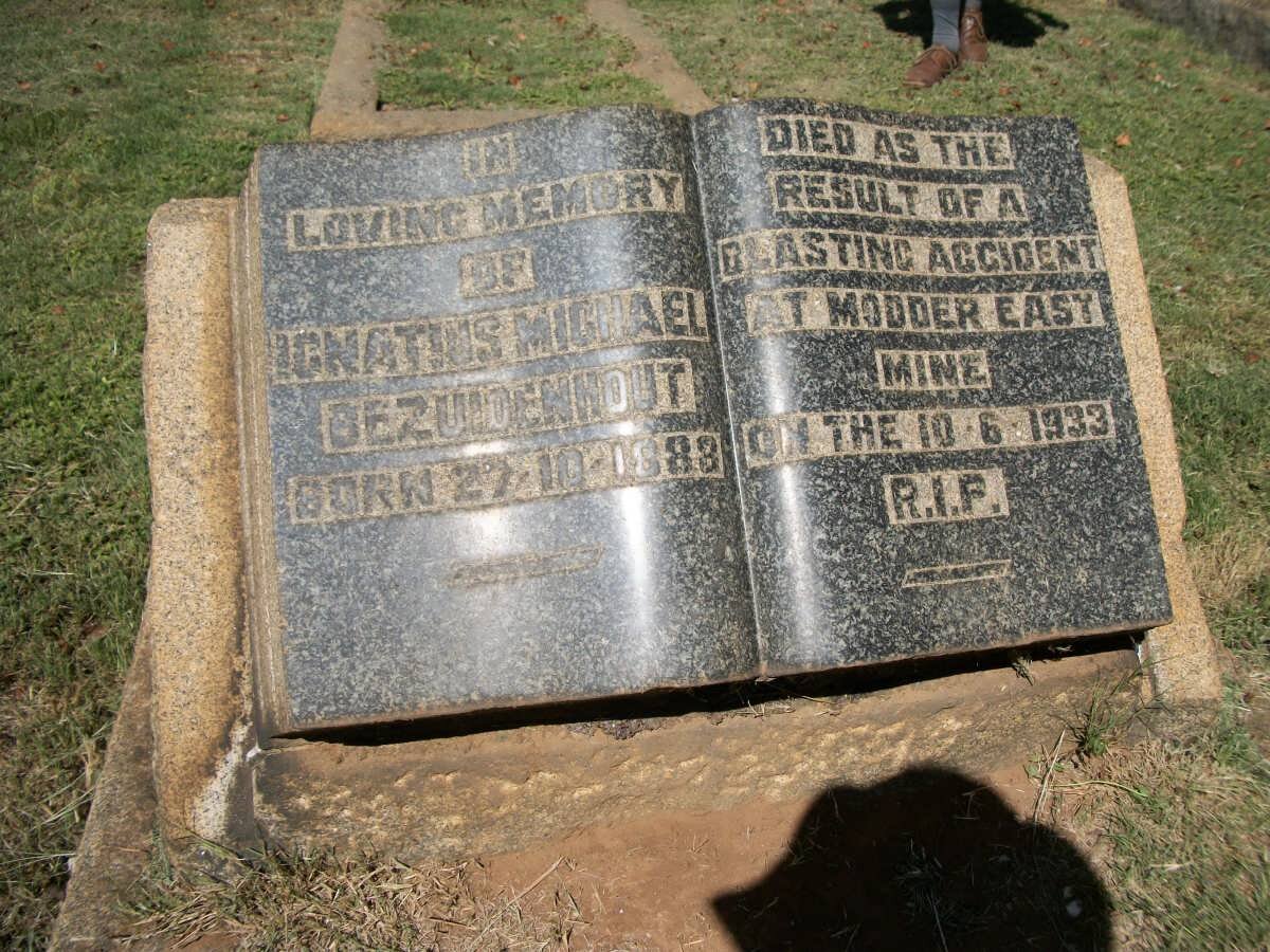 BEZUIDENHOUT Ignatius Michael 1883-1933