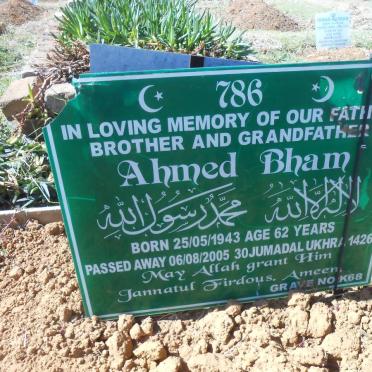 BHAM Ahmed 1943-2005