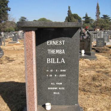 BILLA Ernest Themba 1946-2005