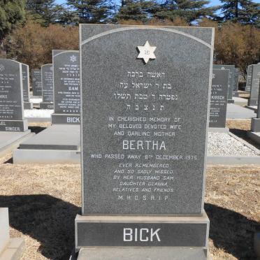 BICK Bertha -1975
