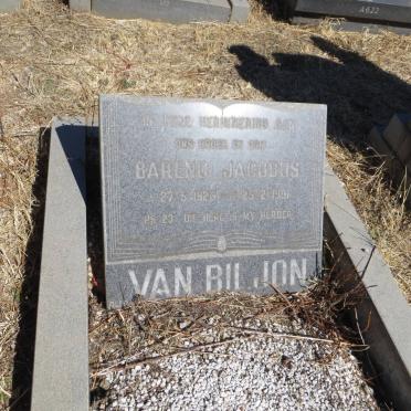 BILJON Barend Jacobus, van 1926-1991