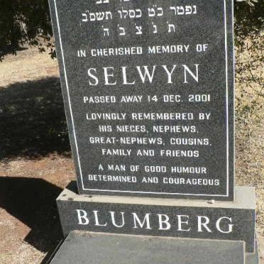 BLUMBERG Selwyn -2001