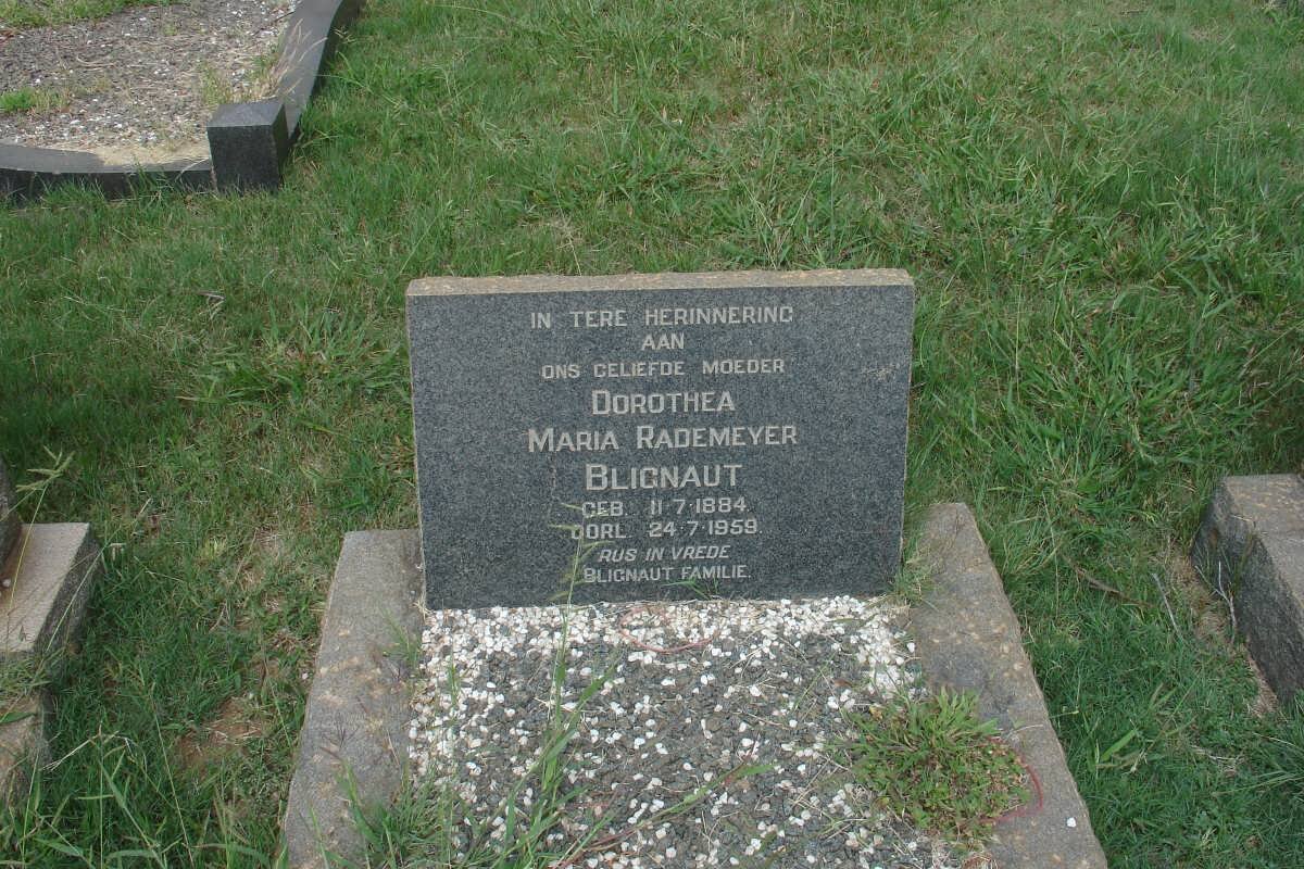 BLIGNAUT Dorothea Maria Rademeyer 1884-1959