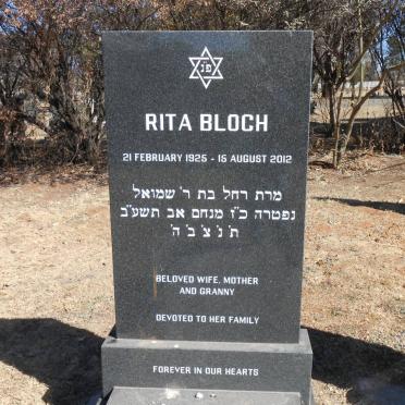 BLOCH Rita 1926-2012