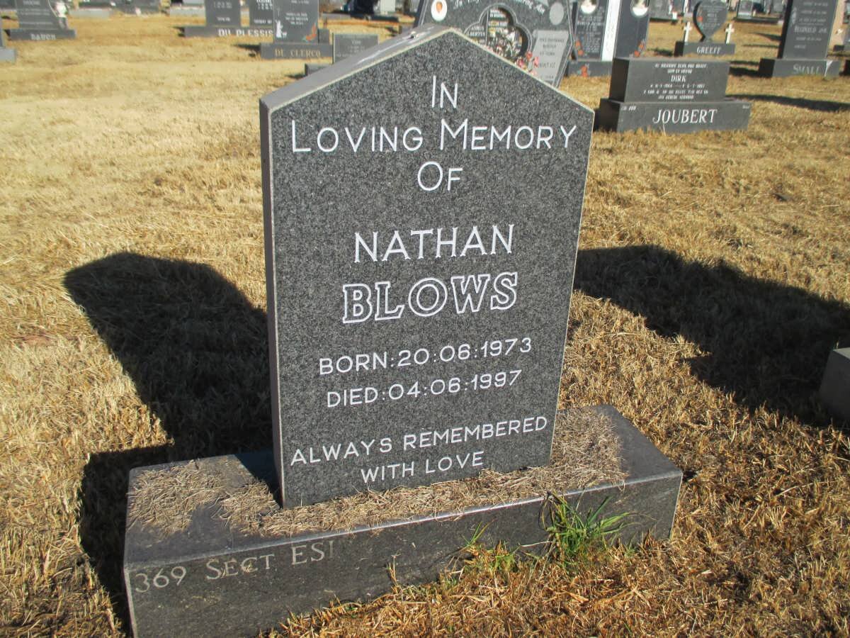 BLOWS Nathan 1973-1997