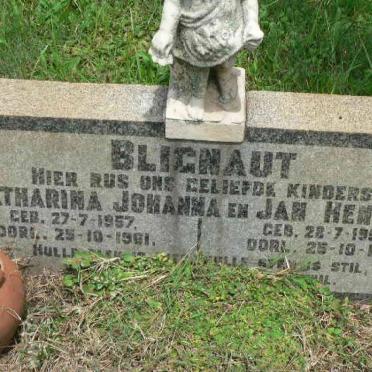 BLIGNAUT Catharina Johanna 1957-1961 :: BLIGNAUT Jan Hendrik 1956-1961