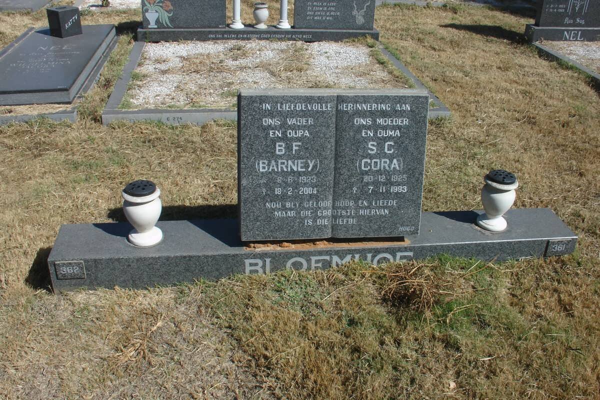 BLOEMHOF B.F. 1923-2004 &amp; S.C. 1925-1993