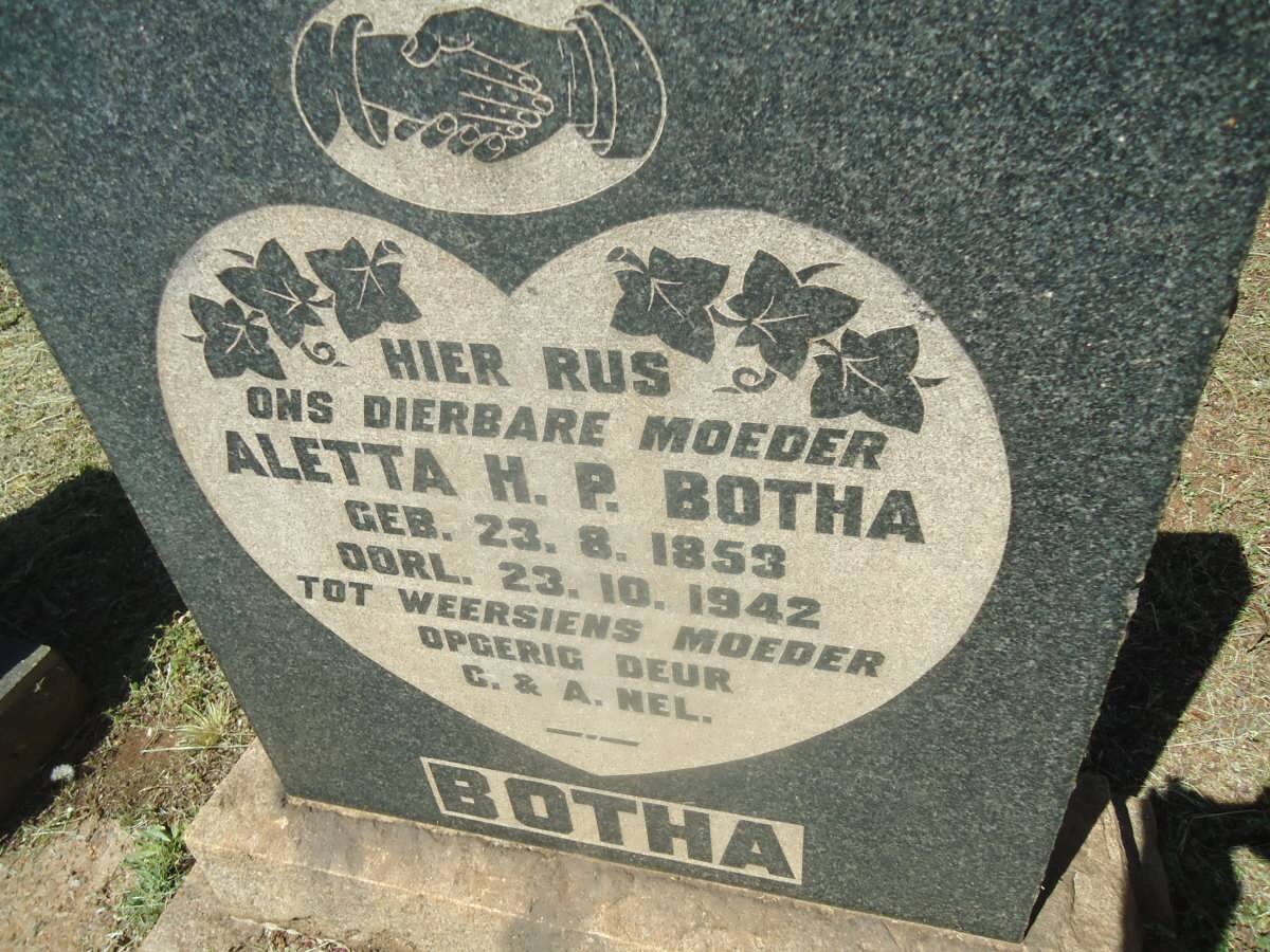 BOTHA Aletta A.P. 1853-1942