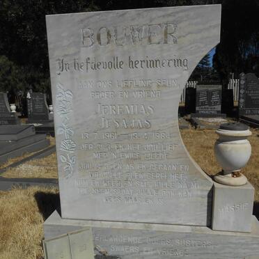 BOUWER Jeremias Jesajas 1961-1984