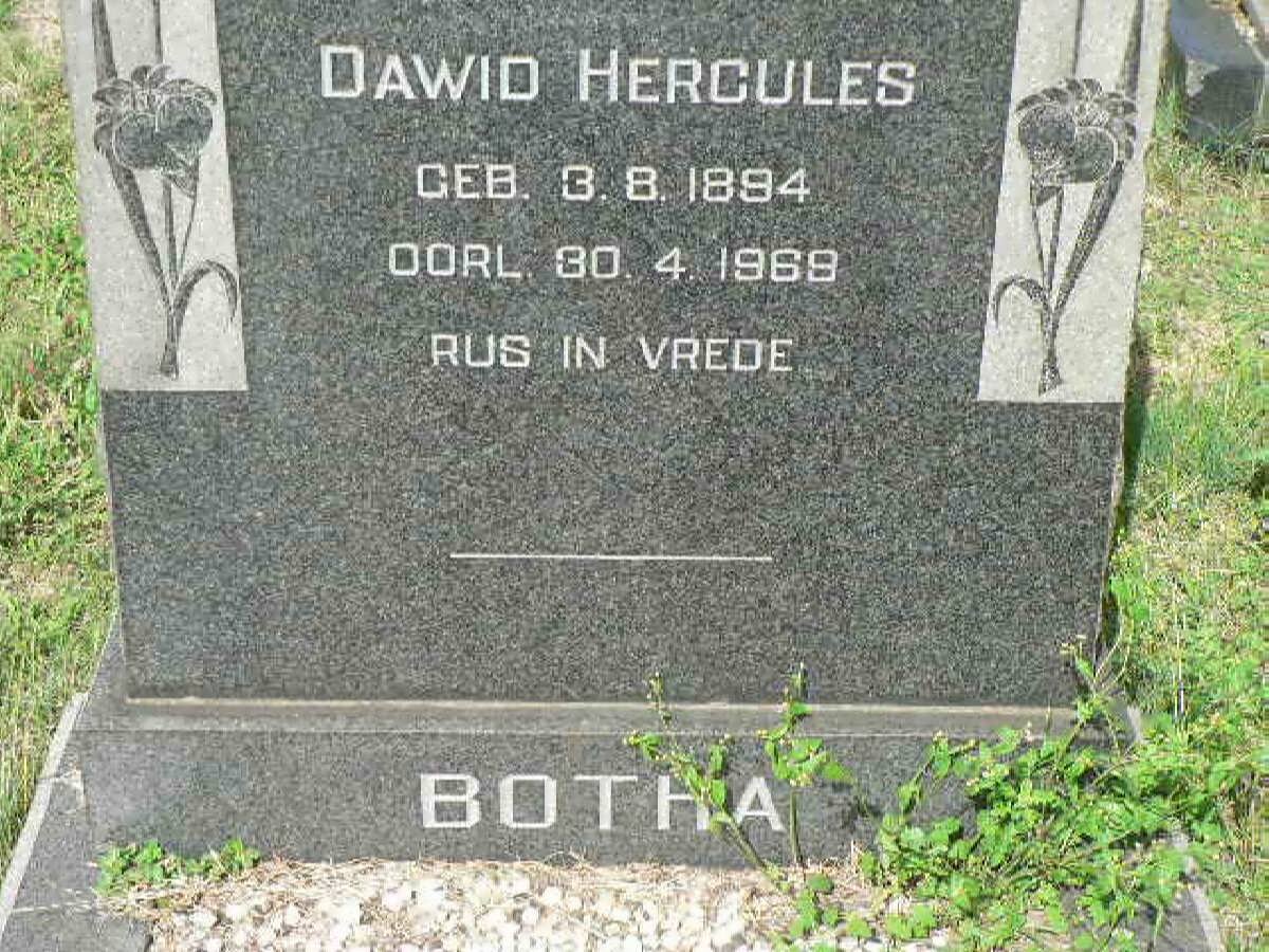BOTHA Dawid Hercules 1894-1969