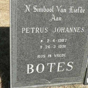 BOTES Petrus Johannes 1907-1991