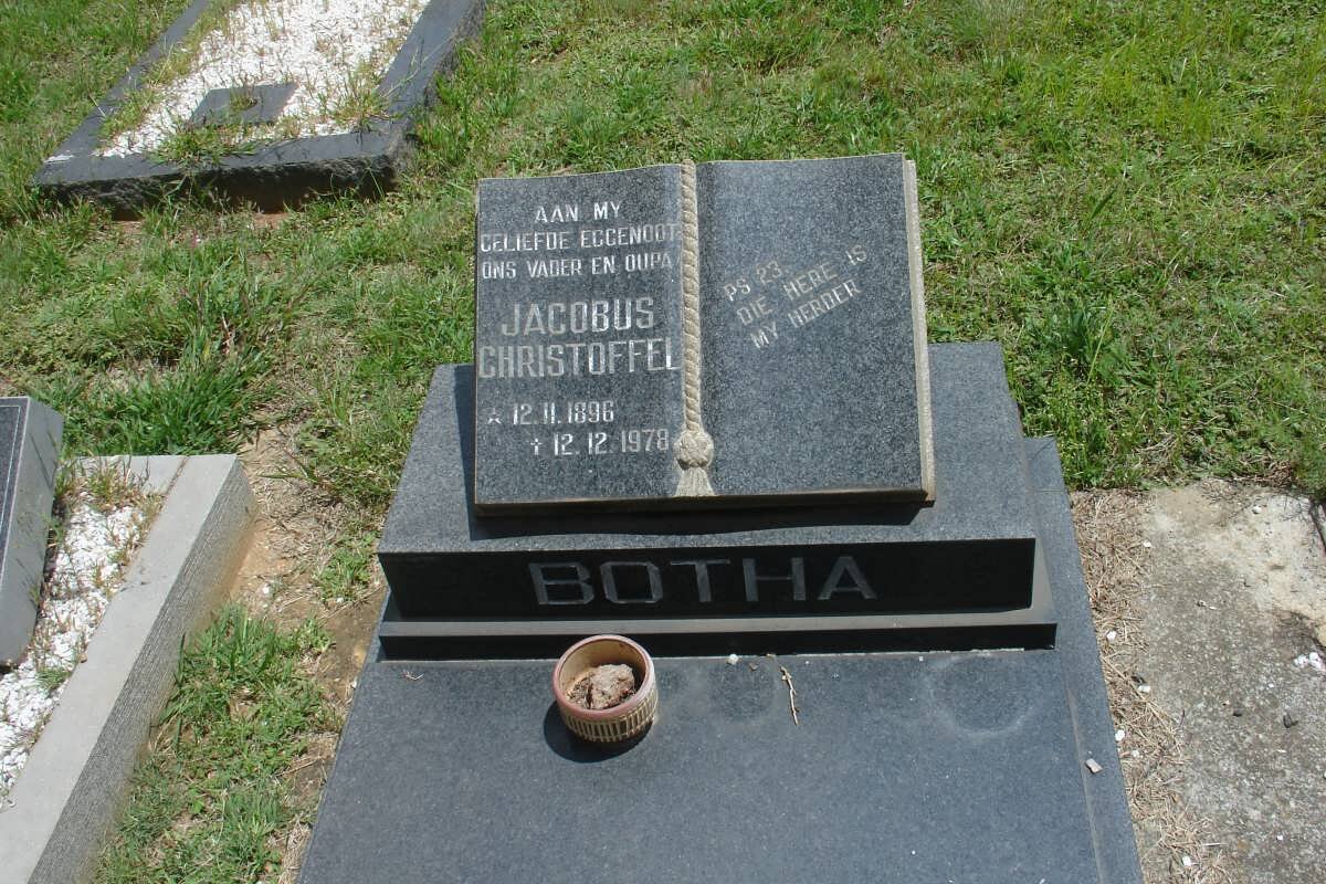 BOTHA Jacobus Christoffel 1896-1978