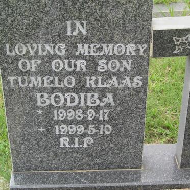 BODIBA Tumelo Klaas 1998-1999