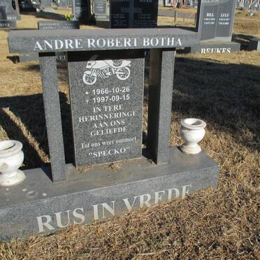 BOTHA Andre Robert 1966-1997