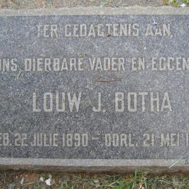 BOTHA Louw J. 1890-1938