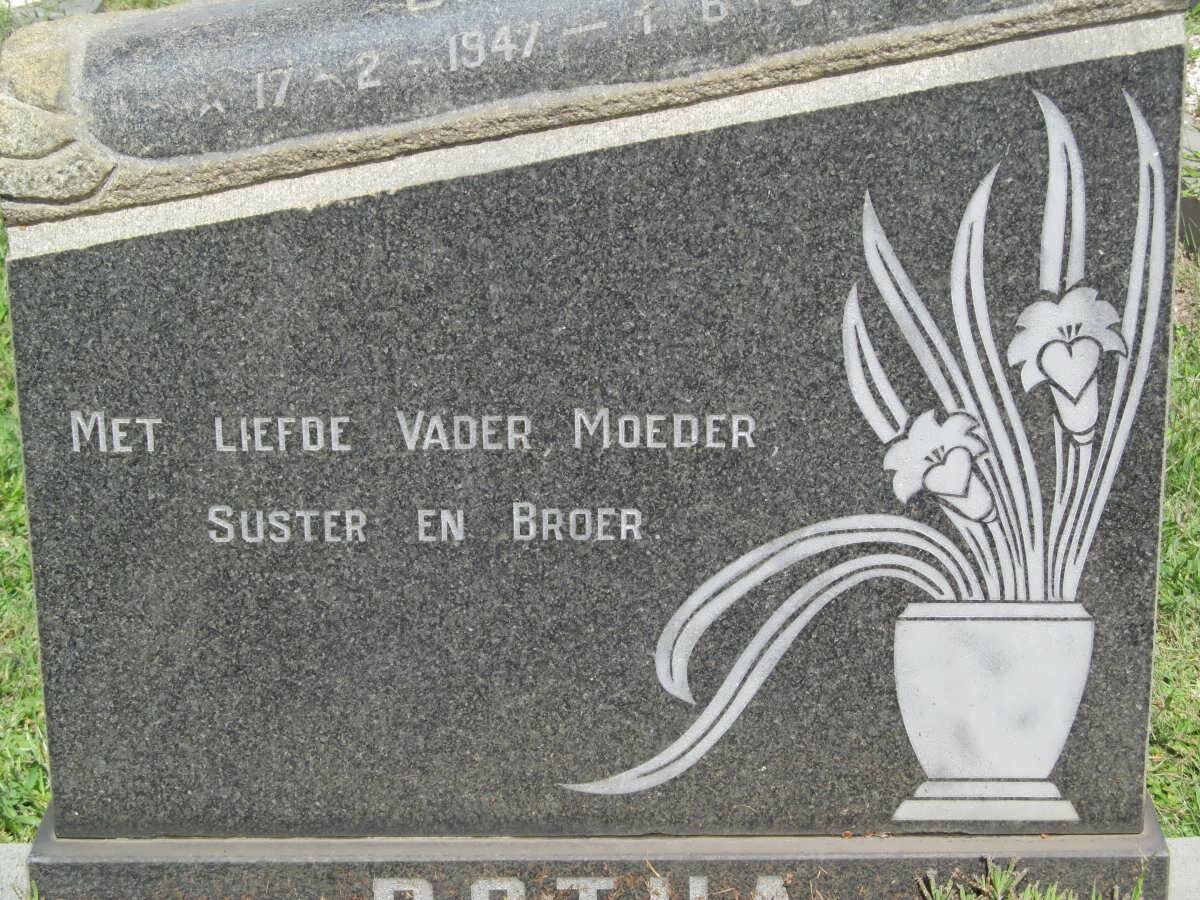 BOTHA Jan J.J. 1947-1978