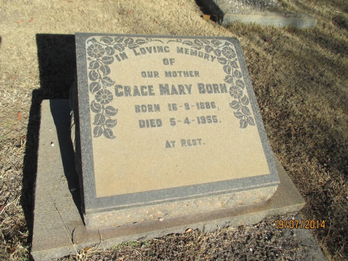 BORN Grace Mary 1886-1955