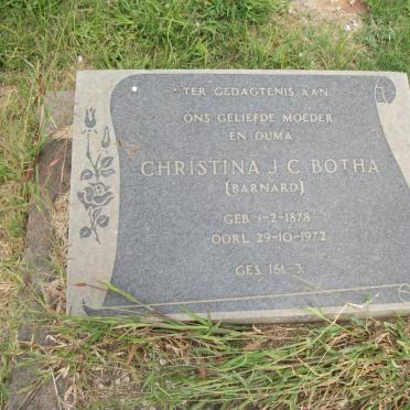 BOTHA Christina J.C. nee BARNARD 1878-1972