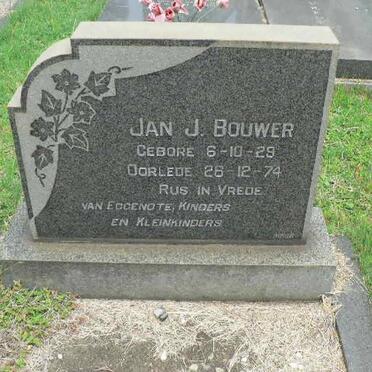 BOUWER Jan J. 1929-1974