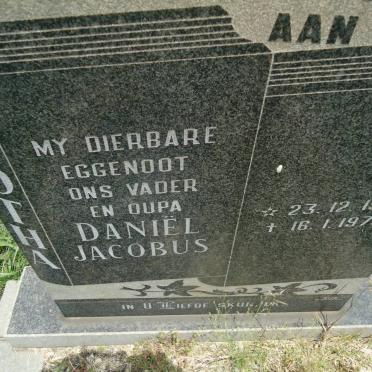 BOTHA Daniel Jacobus 1930-1973