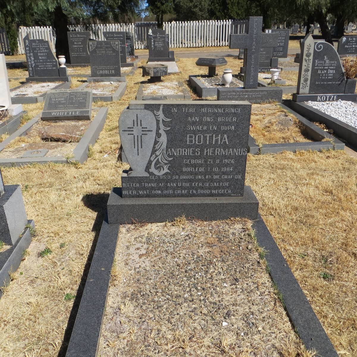 BOTHA Andries Hermanus 1926-1984