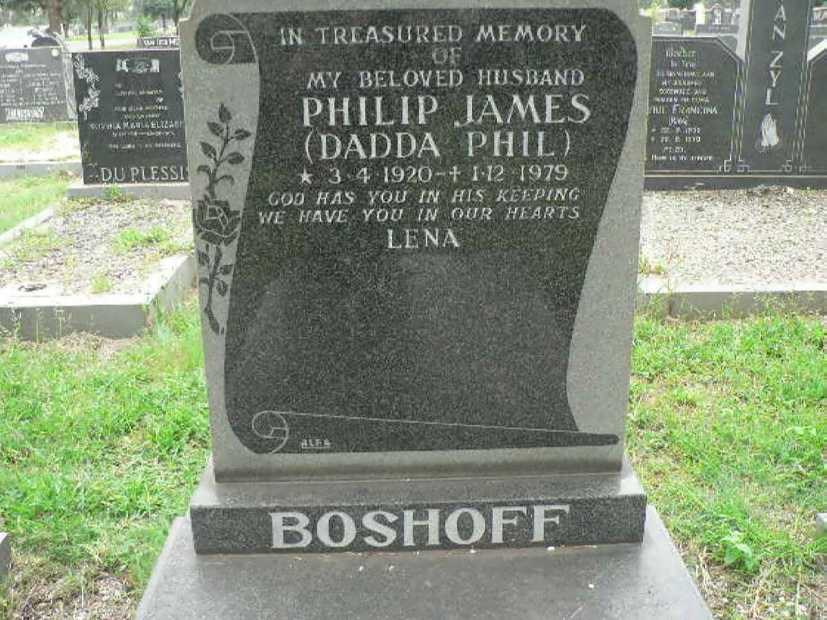 BOSHOFF Philip James 1920-1979