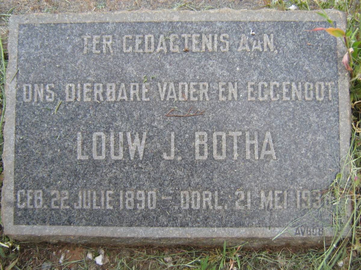 BOTHA Louw J. 1890-1938