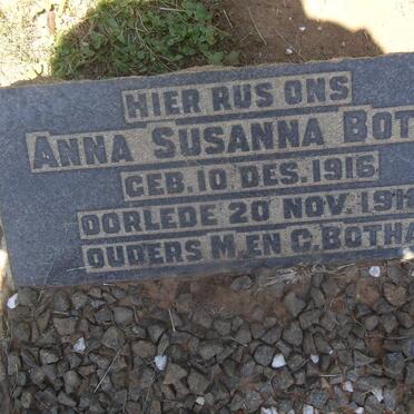 BOTHA Anna Susanna 1916-1918