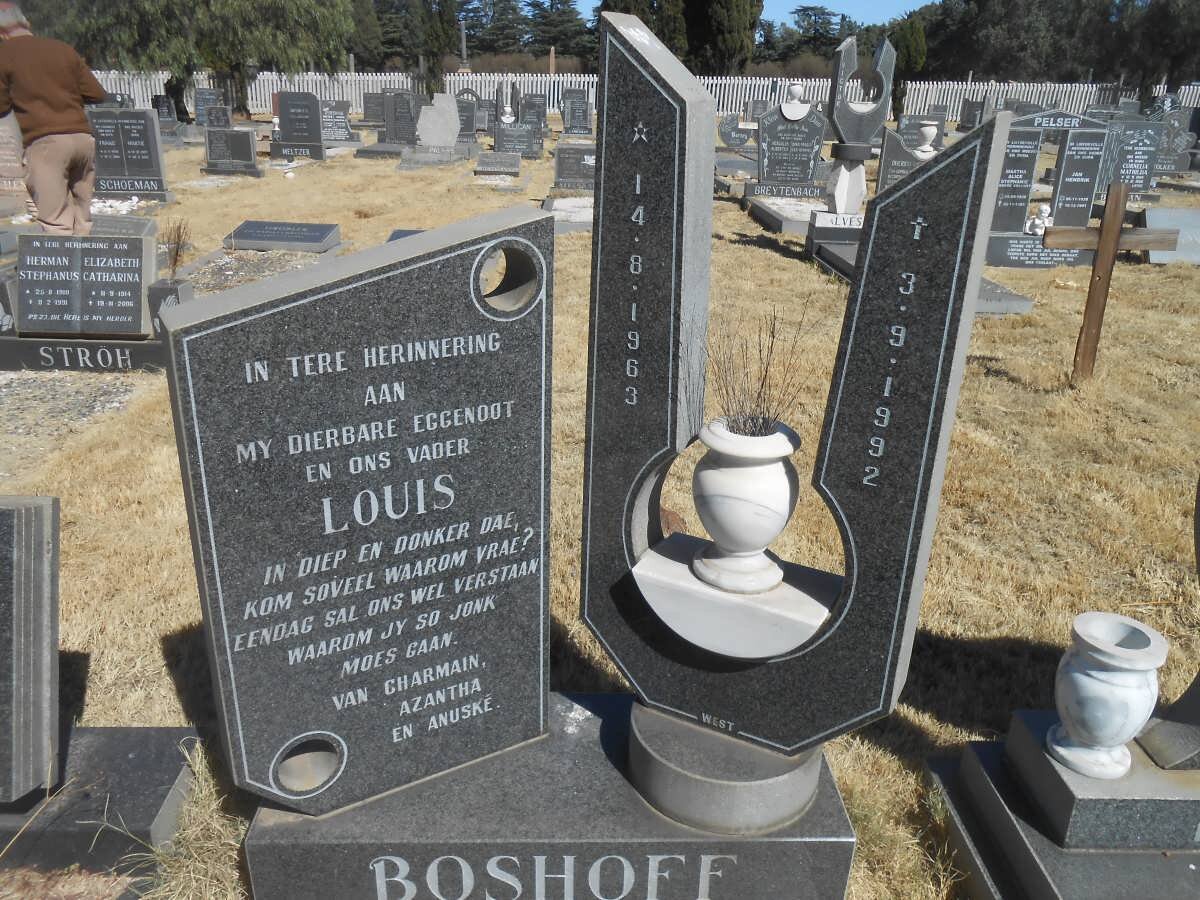 BOSHOFF Louis 1963-1992