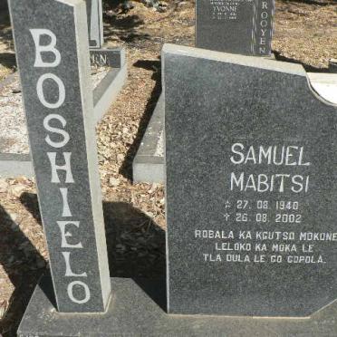 BOSHIELO Samuel Mabitsi 1940-2002