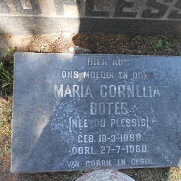 BOTES Maria Cornelia nee DU PLESSSIS 1888-1960
