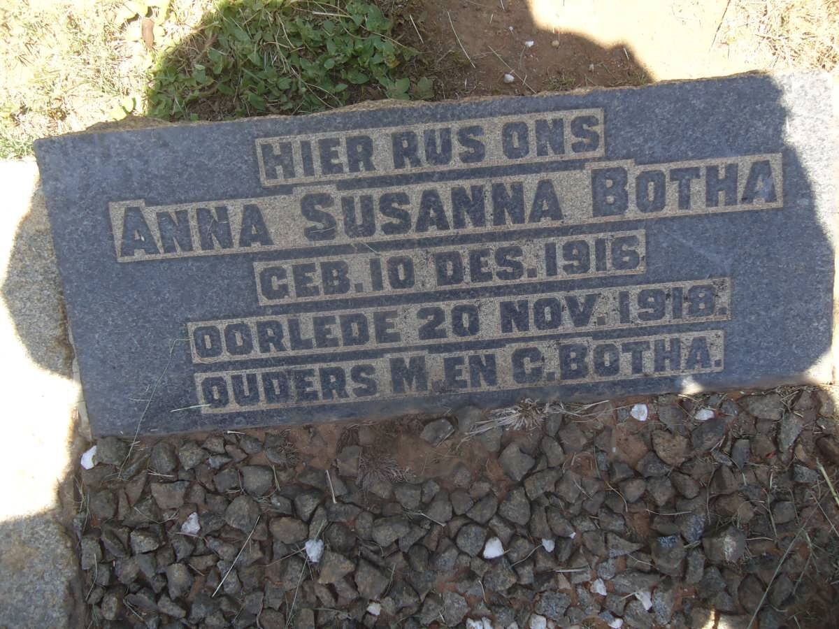 BOTHA Anna Susanna 1916-1918