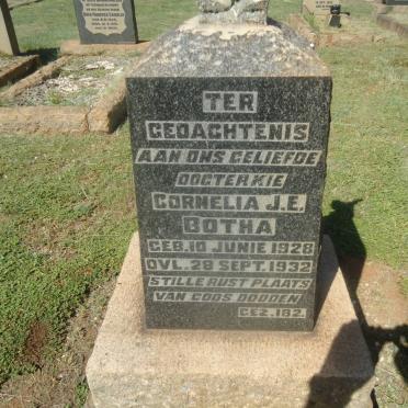 BOTHA Cornelia J.E. 1928-1932