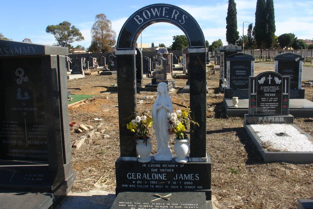 BOWERS Geraldine James 1965-2000