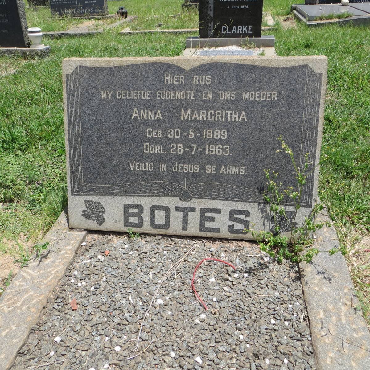BOTES Anna Magritha 1889-1963