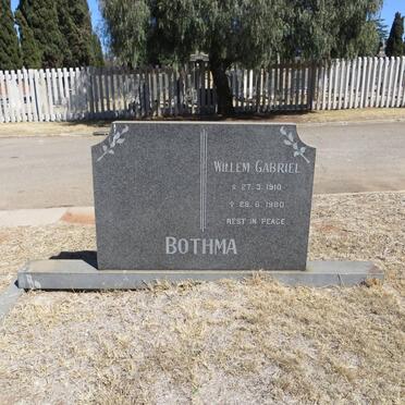 BOTHMA Willem Gabriel 1910-1980