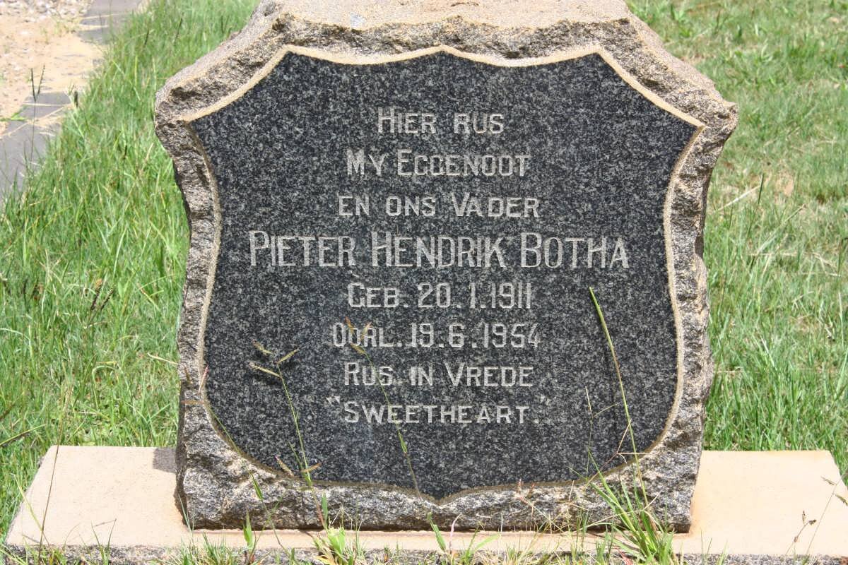 BOTHA Pieter Hendrik 1911-1954