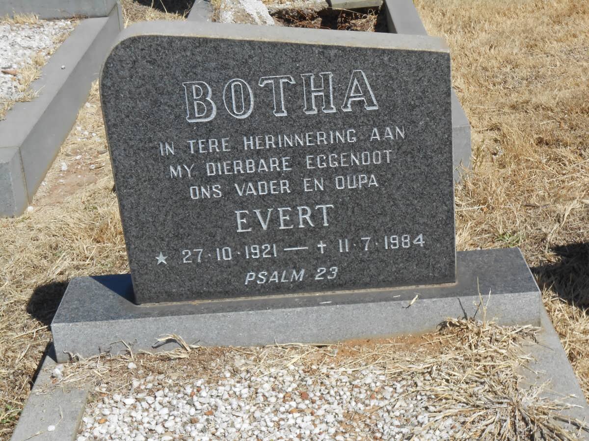 BOTHA Evert 1921-1984