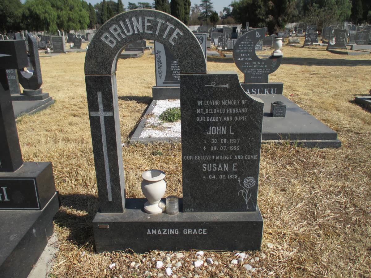 BRUNETTE John L. 1937-1995 &amp; Susan E. 1939-