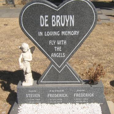 BRUYN Frederick, de 1938-2013 :: BRUYN Steven, de 1960-1960 :: BRUYN Frederick, de 1964-2013