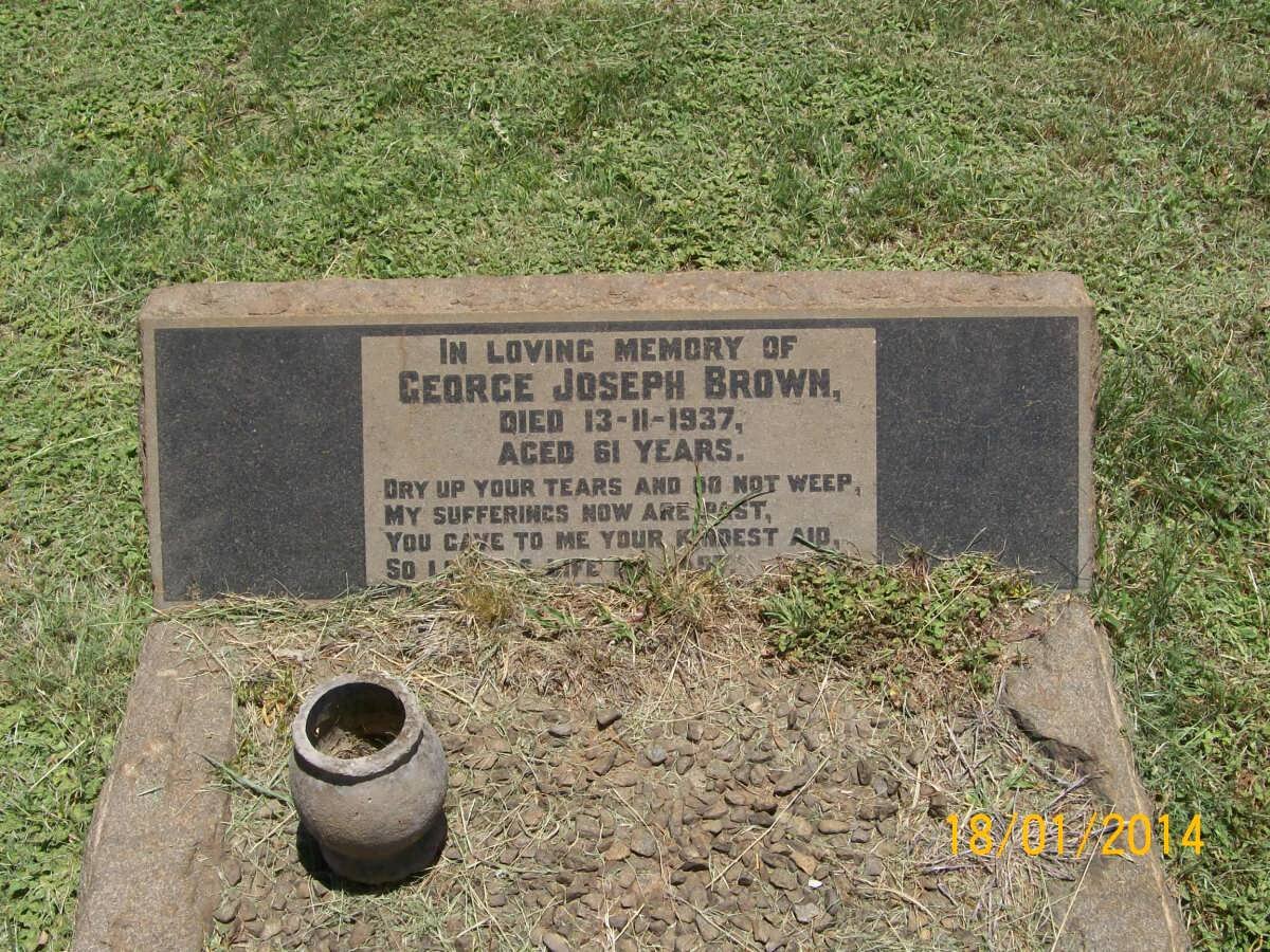 BROWN George Joseph -1937