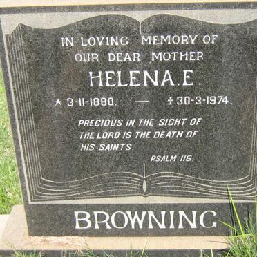 BROWNING Helena E. 1880-1974