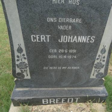 BREEDT Gert Johannes 1891-1974