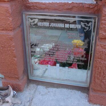 BRUYN Hester Johanna, de 1939-2012
