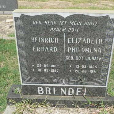 BRENDEL Heinrich Erhard 1902-1987 &amp; Elizabeth Philomena GOTTSCHALK 1905-1971