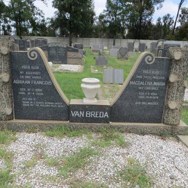 BREDA Adriaan Francois, van 1886-1958 &amp; Magdalena Maria GRIESSEL 1895-1978