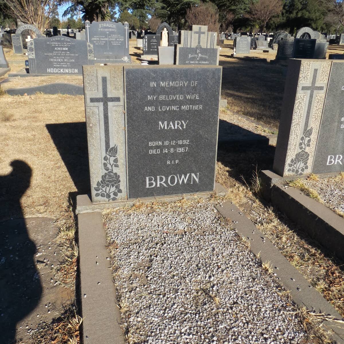 BROWN Mary 1892-1967