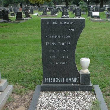 BRICKLEBANK Frank Thomas 1923-1978