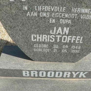 BROODRYK Jan Christoffel 1948-1996