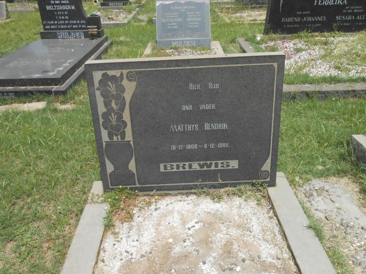 BREWIS Matthys Hendrik 1900-1966